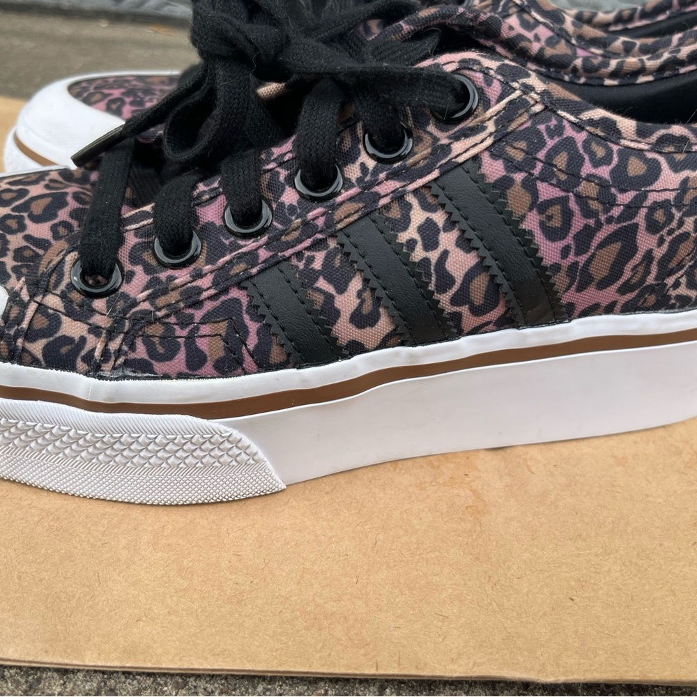Adidas Nizza Platform sneakers. Size 6.5 but actually a 7 in other brands.